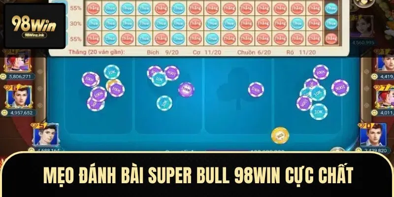 Quy trình chơi đánh bài Super Bull tại nhà cái 98WIN